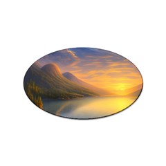 Benevolent Sunset Sticker Oval (10 Pack) by GardenOfOphir