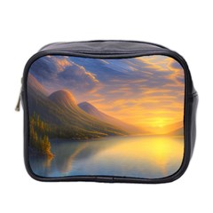 Benevolent Sunset Mini Toiletries Bag (two Sides) by GardenOfOphir