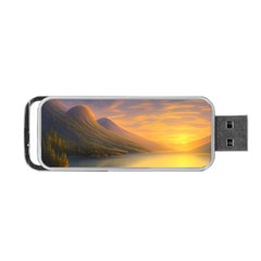 Benevolent Sunset Portable Usb Flash (one Side) by GardenOfOphir