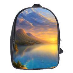 Benevolent Sunset School Bag (xl) by GardenOfOphir