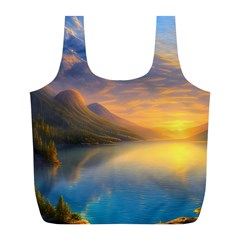 Benevolent Sunset Full Print Recycle Bag (l) by GardenOfOphir