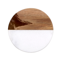 Benevolent Sunset Classic Marble Wood Coaster (round)  by GardenOfOphir