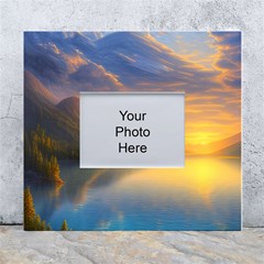 Benevolent Sunset White Wall Photo Frame 5  X 7  by GardenOfOphir