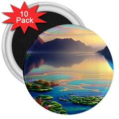 Breathtaking Sunset 3  Magnets (10 Pack)  by GardenOfOphir