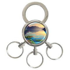 Breathtaking Sunset 3-ring Key Chain by GardenOfOphir