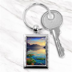 Breathtaking Sunset Key Chain (rectangle) by GardenOfOphir