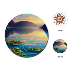 Breathtaking Sunset Playing Cards Single Design (round) by GardenOfOphir