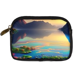 Breathtaking Sunset Digital Camera Leather Case by GardenOfOphir