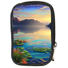 Breathtaking Sunset Compact Camera Leather Case by GardenOfOphir