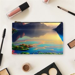 Breathtaking Sunset Cosmetic Bag (medium) by GardenOfOphir