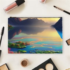 Breathtaking Sunset Cosmetic Bag (large) by GardenOfOphir