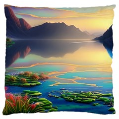 Breathtaking Sunset Large Cushion Case (one Side) by GardenOfOphir