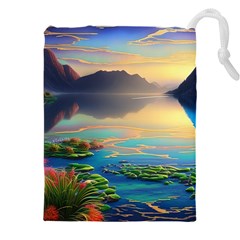 Breathtaking Sunset Drawstring Pouch (4xl) by GardenOfOphir