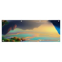 Breathtaking Sunset Banner And Sign 8  X 3  by GardenOfOphir