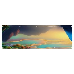 Breathtaking Sunset Banner And Sign 12  X 4  by GardenOfOphir