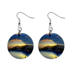 Crimson Sunset Mini Button Earrings Front