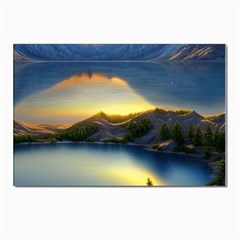 Crimson Sunset Postcard 4 x 6  (pkg Of 10) by GardenOfOphir