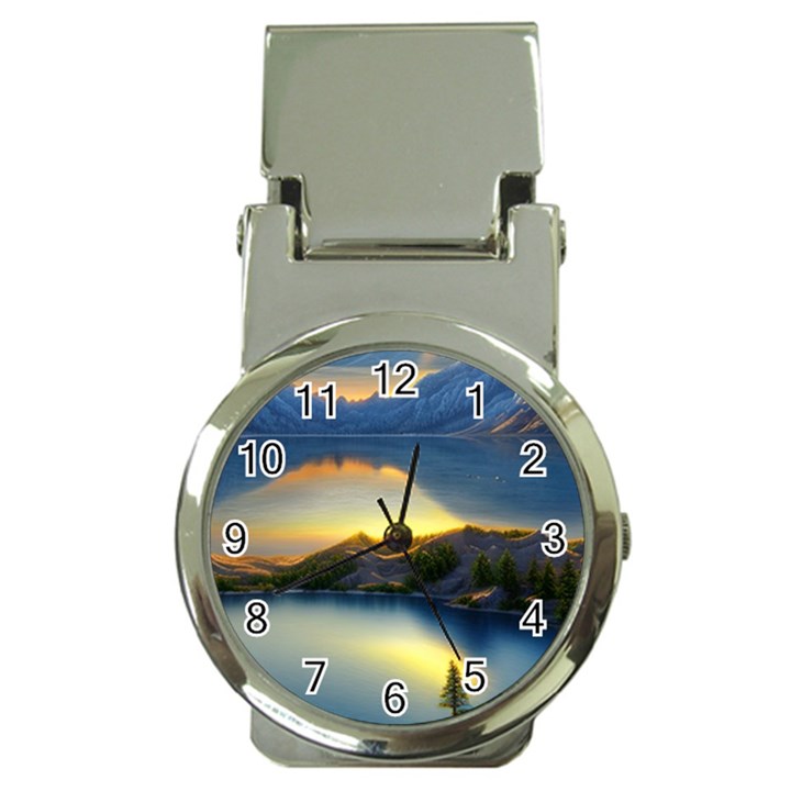 Crimson Sunset Money Clip Watches