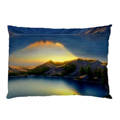 Crimson Sunset Pillow Case by GardenOfOphir