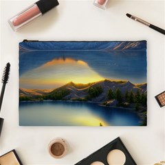 Crimson Sunset Cosmetic Bag (large) by GardenOfOphir