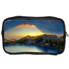 Crimson Sunset Toiletries Bag (one Side) by GardenOfOphir