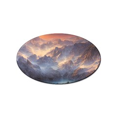 Dusty Sunset Sticker (oval) by GardenOfOphir