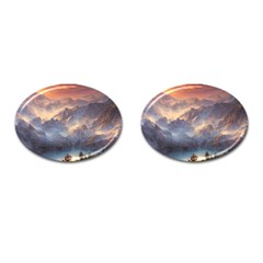 Dusty Sunset Cufflinks (oval) by GardenOfOphir