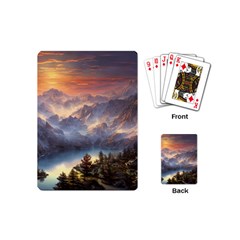 Dusty Sunset Playing Cards Single Design (mini) by GardenOfOphir