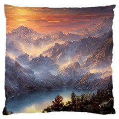 Dusty Sunset Large Cushion Case (one Side) by GardenOfOphir