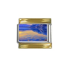 Dramatic Sunset Gold Trim Italian Charm (9mm) by GardenOfOphir