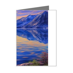 Dramatic Sunset Mini Greeting Card by GardenOfOphir