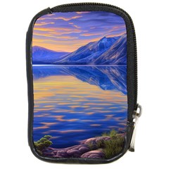 Dramatic Sunset Compact Camera Leather Case by GardenOfOphir