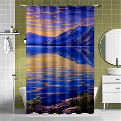 Dramatic Sunset Shower Curtain 48  X 72  (small)  by GardenOfOphir