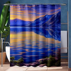 Dramatic Sunset Shower Curtain 60  X 72  (medium)  by GardenOfOphir