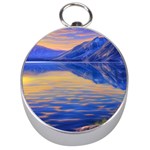 Dramatic Sunset Silver Compasses Front