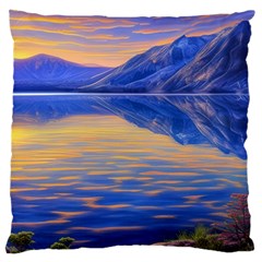 Dramatic Sunset Standard Premium Plush Fleece Cushion Case (one Side) by GardenOfOphir