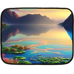 Exquisite Sunset One Side Fleece Blanket (mini) by GardenOfOphir