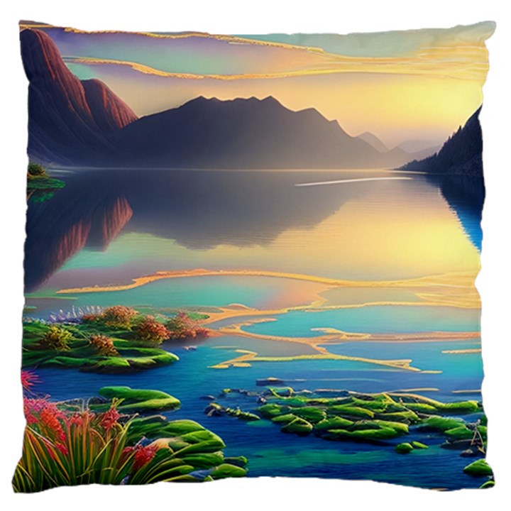 Exquisite Sunset Large Cushion Case (Two Sides)