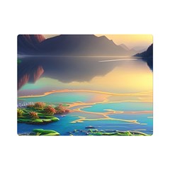 Exquisite Sunset One Side Premium Plush Fleece Blanket (mini)