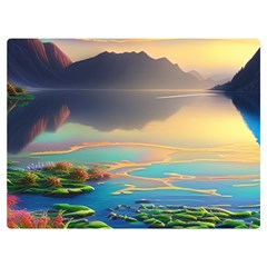 Exquisite Sunset One Side Premium Plush Fleece Blanket (extra Small)