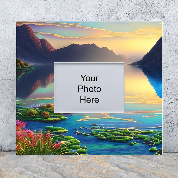 Exquisite Sunset White Wall Photo Frame 5  x 7 