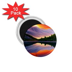 Flaming Sunset 1.75  Magnets (10 pack) 