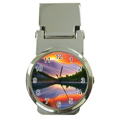 Flaming Sunset Money Clip Watches