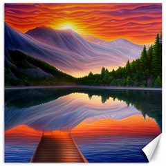 Flaming Sunset Canvas 20  X 20 