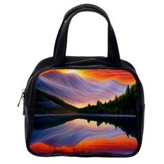 Flaming Sunset Classic Handbag (One Side)