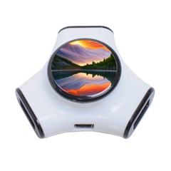 Flaming Sunset 3-Port USB Hub