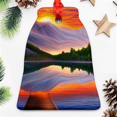 Flaming Sunset Ornament (Bell)