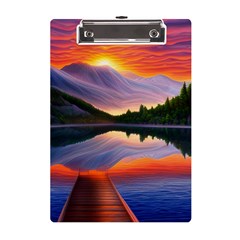 Flaming Sunset A5 Acrylic Clipboard