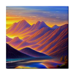 Great Sunset Tile Coaster by GardenOfOphir