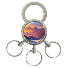 Great Sunset 3-ring Key Chain by GardenOfOphir